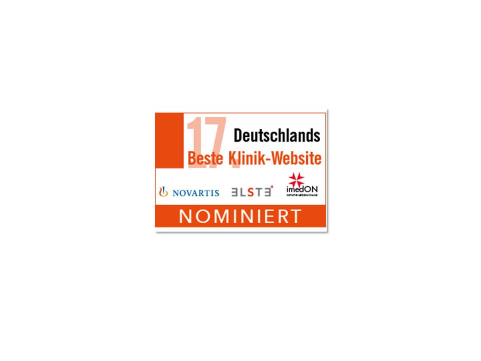 Nominiert - Deutschlands Beste Klinik-Website