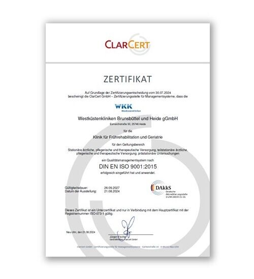 Zertifikat_ISO_9001_klein_-_Fruehreha_und_Geriatrie