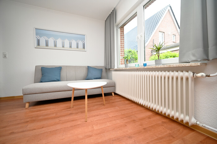 Eines der Schlafzimmer im Erdgeschoss des Boardinghauses.